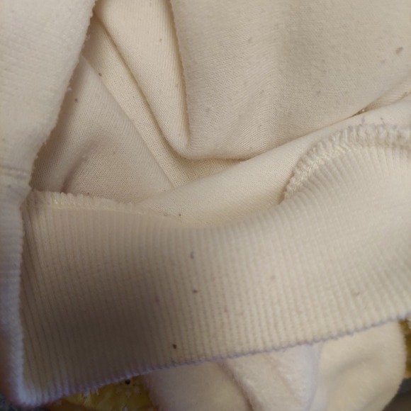 Tanjay Cream Embroidered Novelty Ski Fleece Pullover Sweatshirt Women's S Granny - Picture 7 of 8